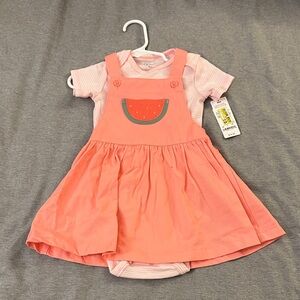 Carter's‎ Coral Watermelon Dress Set